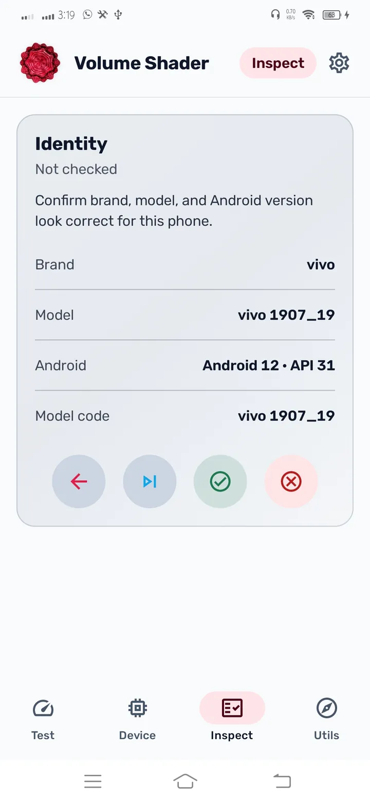 Inspect guided checks for used-phone buyers