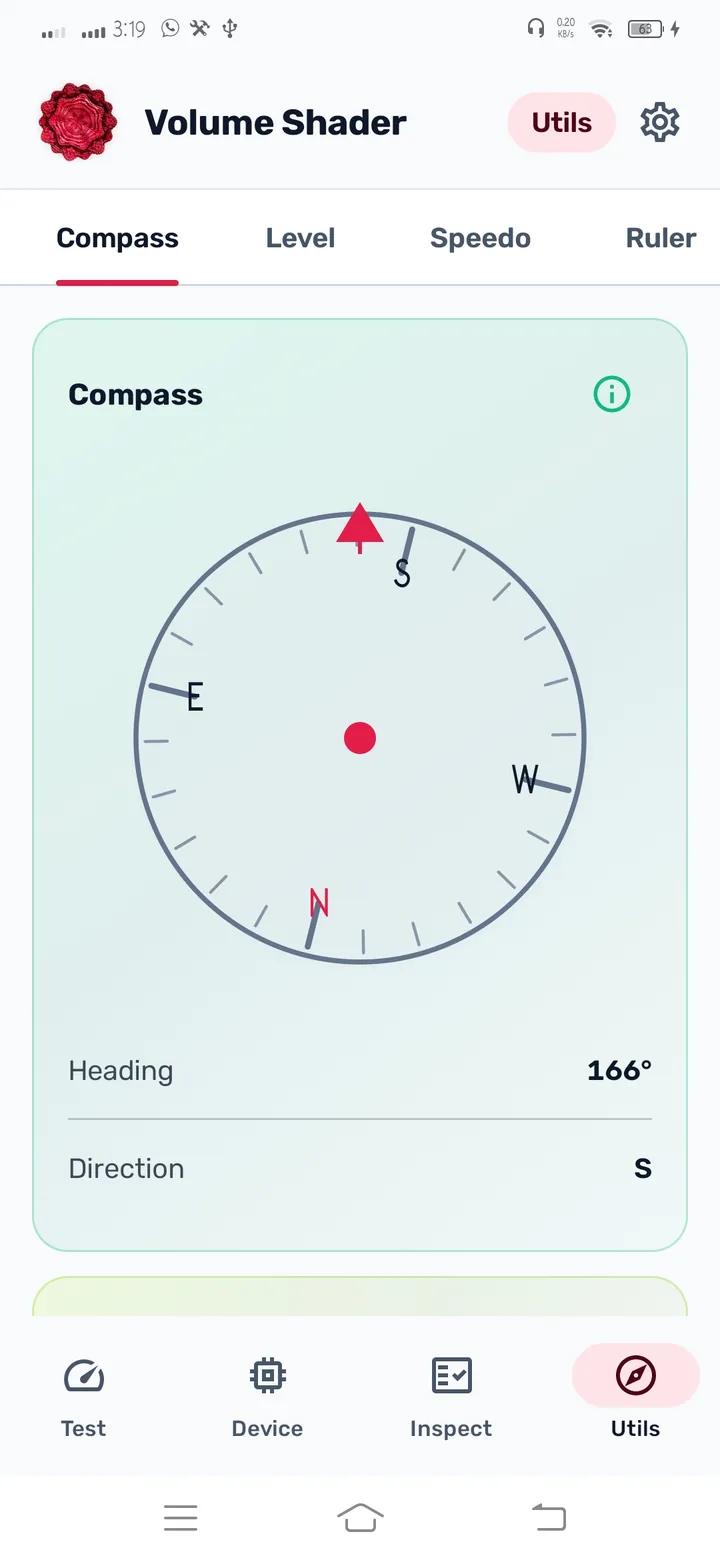 Everyday utilities including compass, level, and more